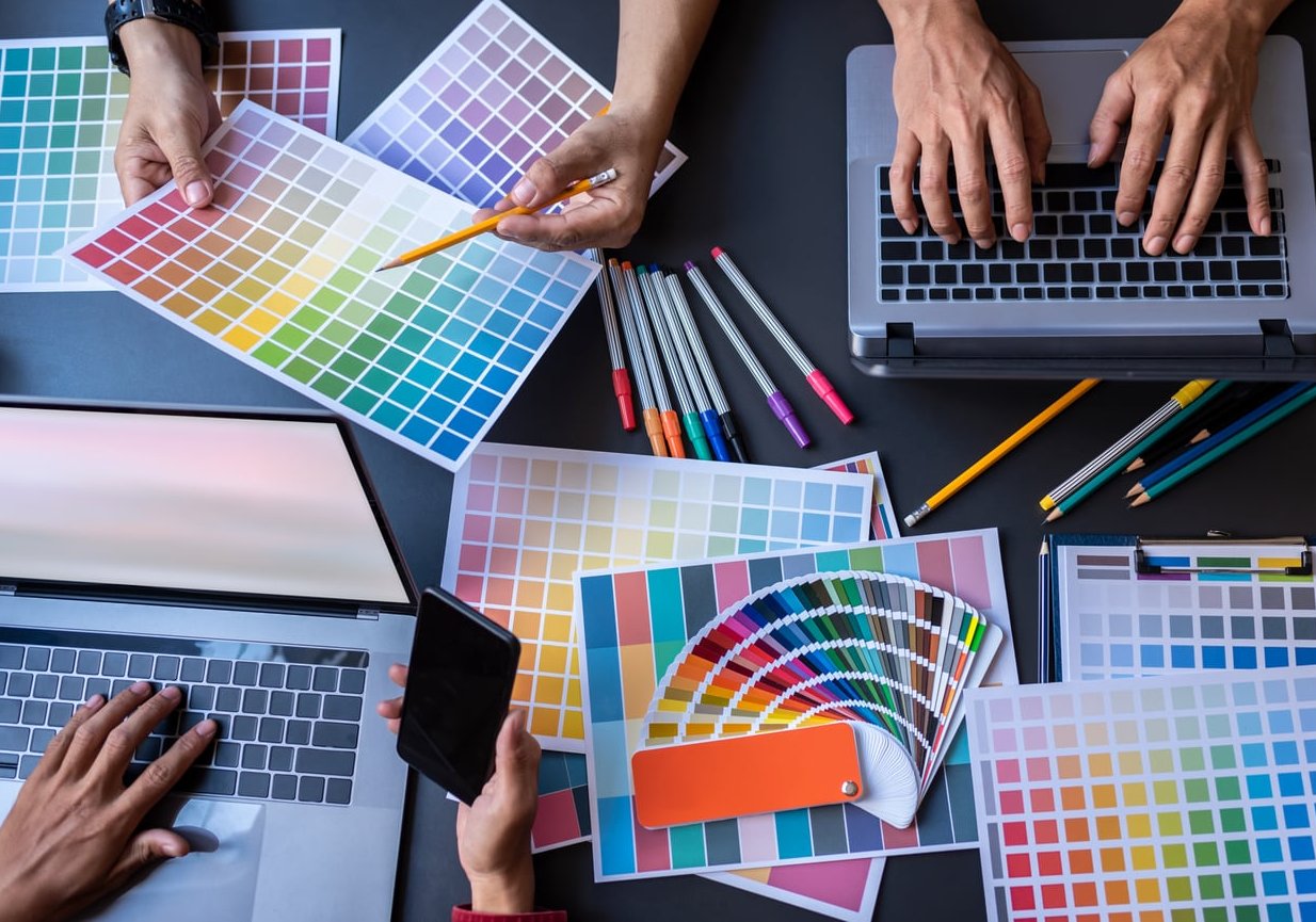instagram carousel design laptop