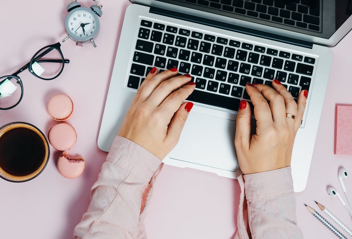 freelance creative working laptop