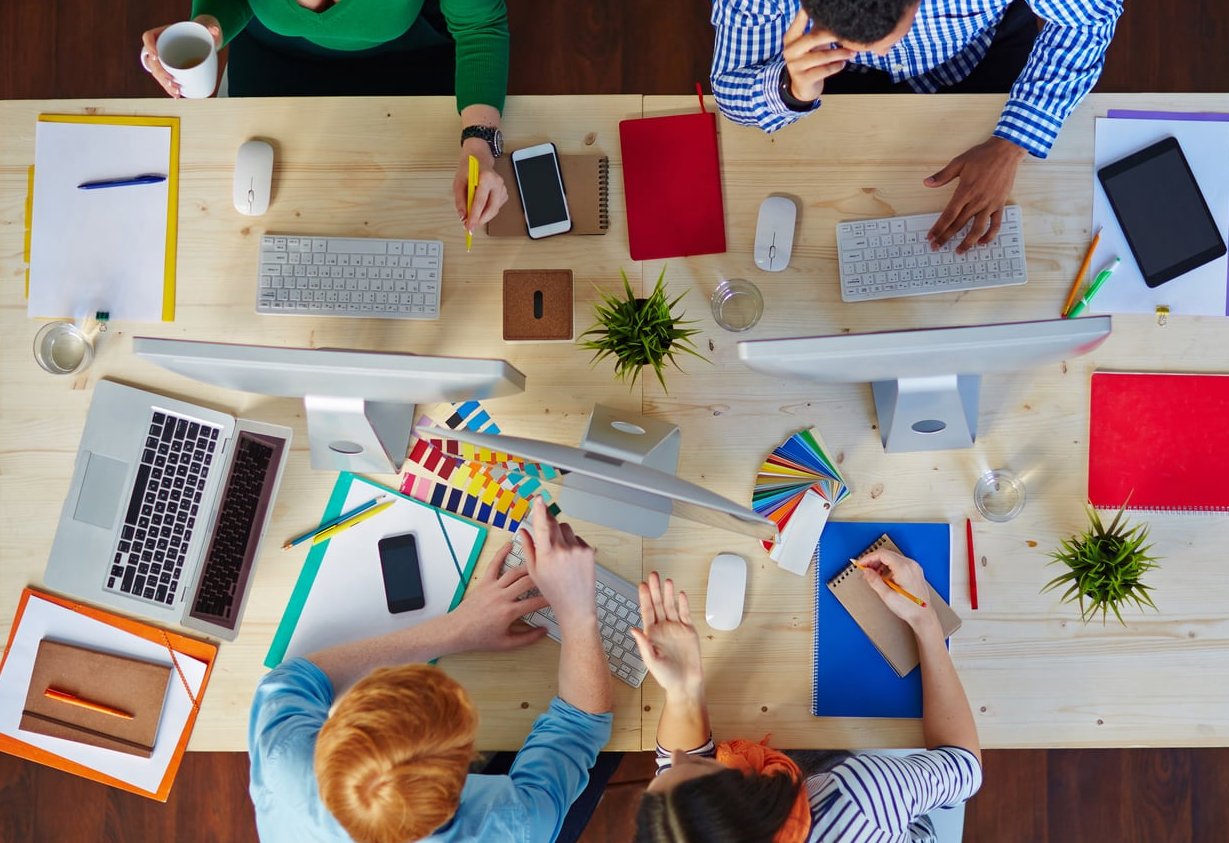 brand identity design workspace