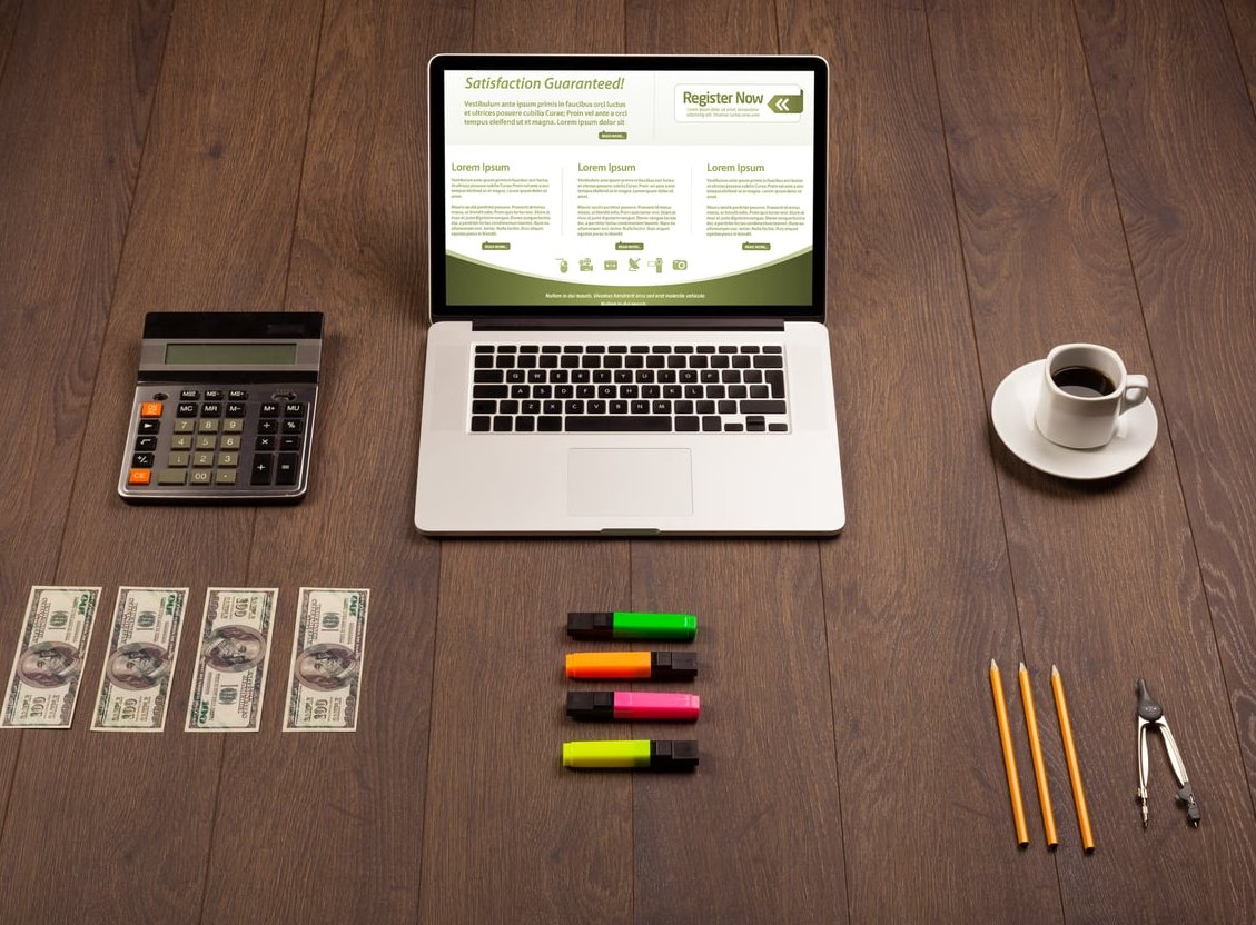 photographer website portfolio laptop