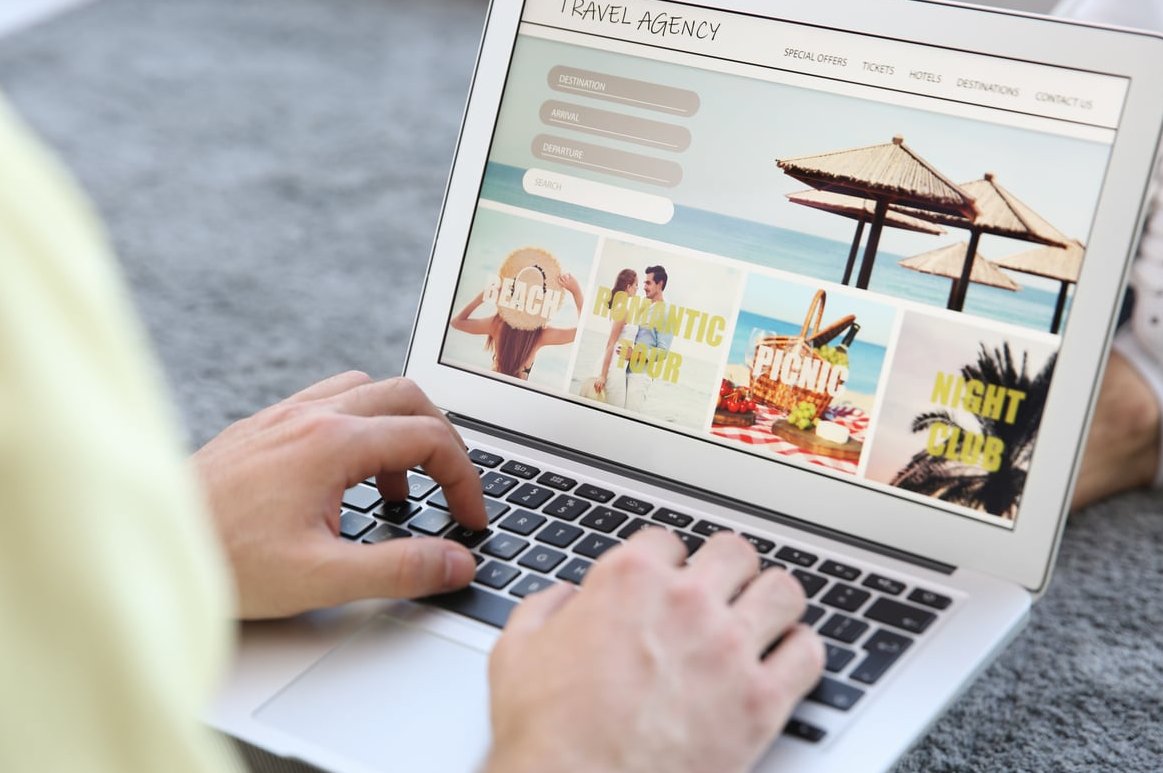 photographer website portfolio laptop
